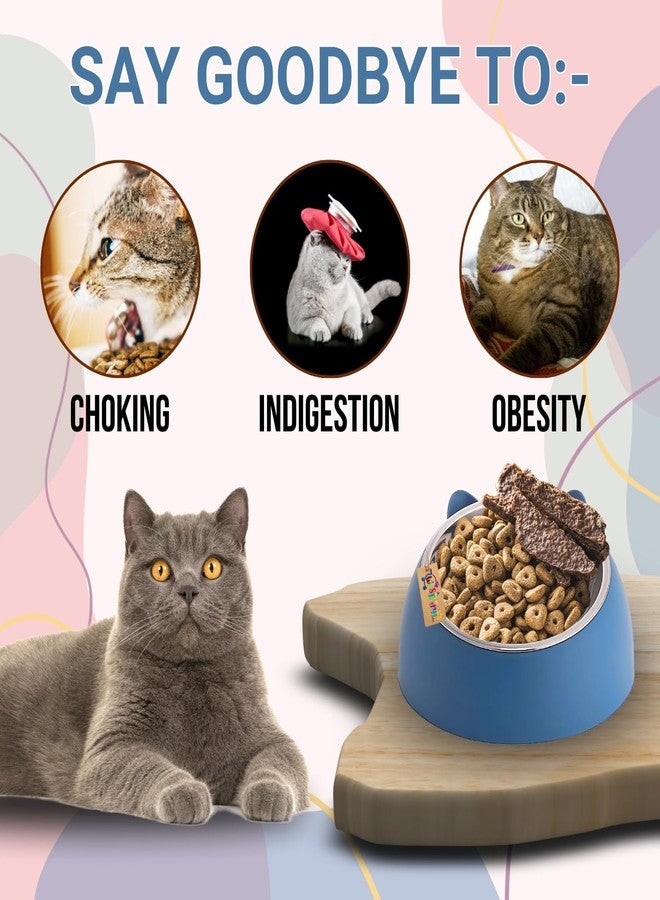 Western Era Pet Steel & Plastic Ear Shape Tilted Bowl - Interactive Pet Feeder, Promotes Healthy Eating, Mental Stimulation, Design for Healthy Eating, Fun Design for Cats, Dogs, Ideal for All Pets - Image 4